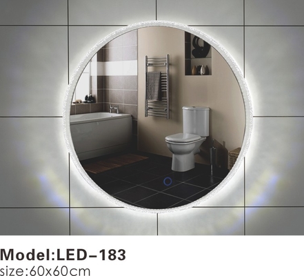 Exotic Touch LED Bathroom Mirrors With Lights Behind , Lighted Bathroom Vanity Wall Mirror