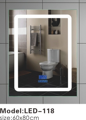 กระจกห้องน้ำแขวน 50 x 70 ปรับได้กระจกส่องสว่างประหยัดพลังงาน 600 * 800 มม