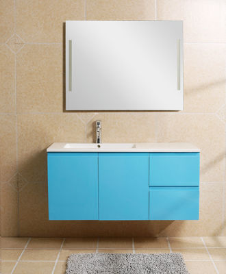 Lake Blue Premade โต๊ะเครื่องแป้งในห้องน้ำ, อ่างล้างมือในห้องน้ำและเท็จจับกระจกมองไม่เห็น